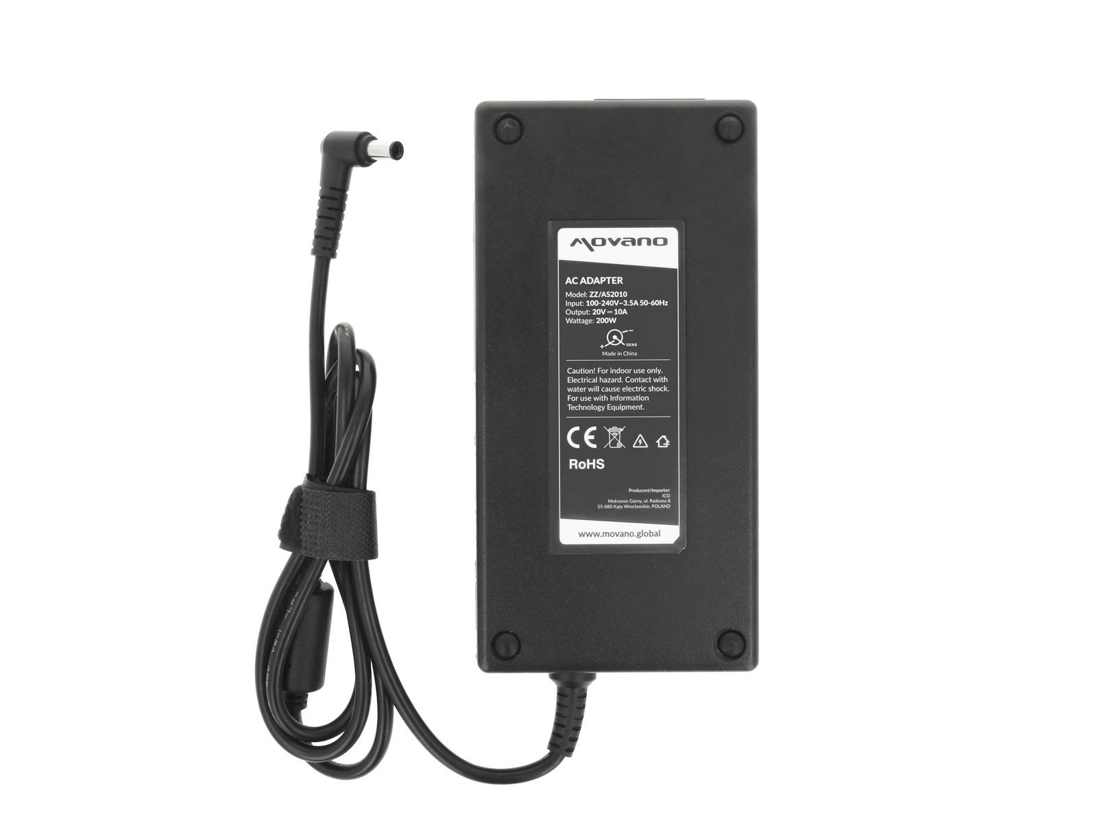 Polnilec za prenosnike Asus, 200W / 20V / 10A / 6,0mm x 3,7mm - slika 7