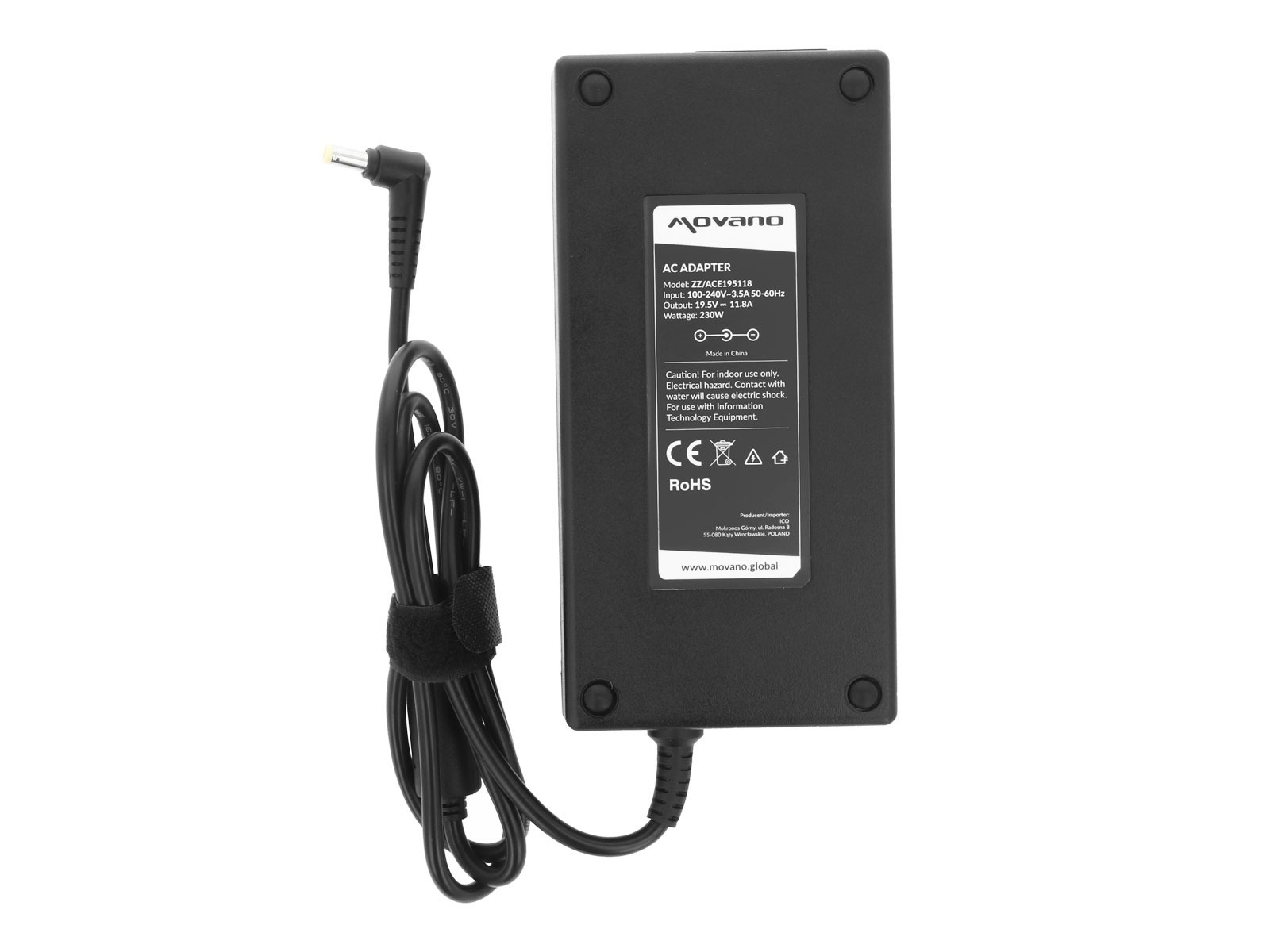 Polnilec za prenosnike Acer, 230W / 19,5V / 11,8A / 5,5mm x 1,7mm - slika 7