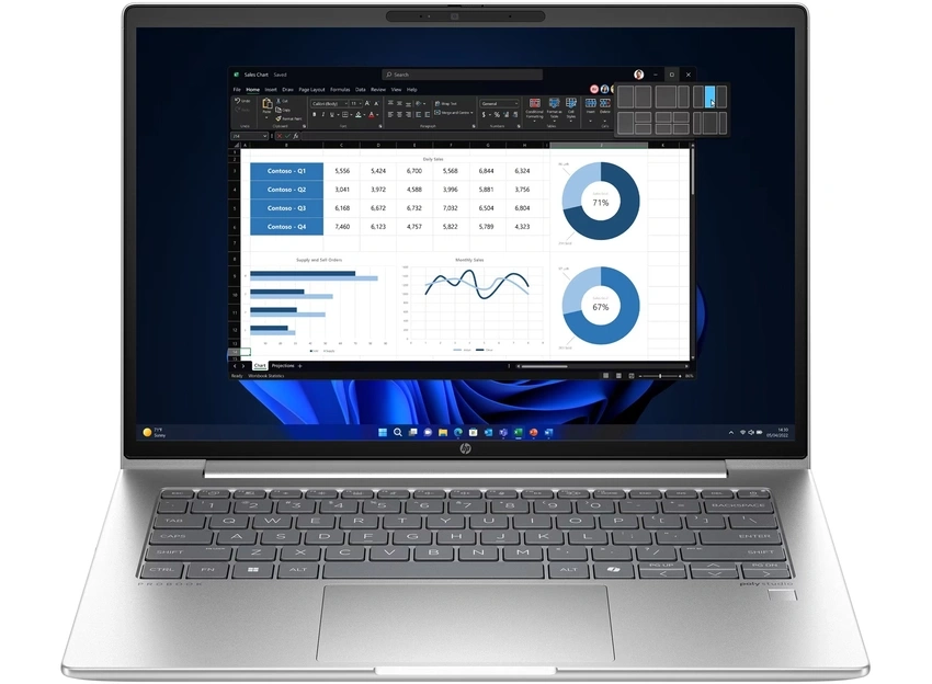 Intel Core Ultra 5 125U (1,3 GHz), 35,6 cm (14,0″) WUXGA (1920x1200) UWVA LED, 8 GB DDR5-5600, SSD 256 GB PCIe NVMe, Intel Graphics (IGP), HDMI 2.1, 2x USB-C 3.2 Gen2x2 (20Gbps - DisplayPort), 2x USB-A 3.2 Gen1 (5Gbps), Wi-Fi, Bluetooth, Webcam, Std. Kbd., Microsoft Windows 11 Pro (64-bit)