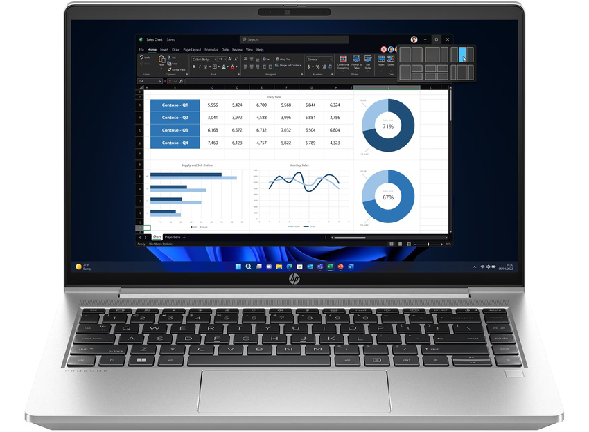 Intel Core i5-1334U (1,3 GHz), 35,6 cm (14") FHD (1920x1080) AG UWVA, 16 GB DDR4-3200, SSD 256 GB PCIe NVMe, Intel Iris Xe Graphics (IGP), 2x USB-C (DisplayPort 10Gbps), 2x USB-A 3.2 Gen1 (5Gbps), Webcam, Wi-Fi 6E (2x2), Bluetooth 5.3, Gb LAN, Webcam, Backlit Kbd., Microsoft Windows 11 Pro (64-bit)