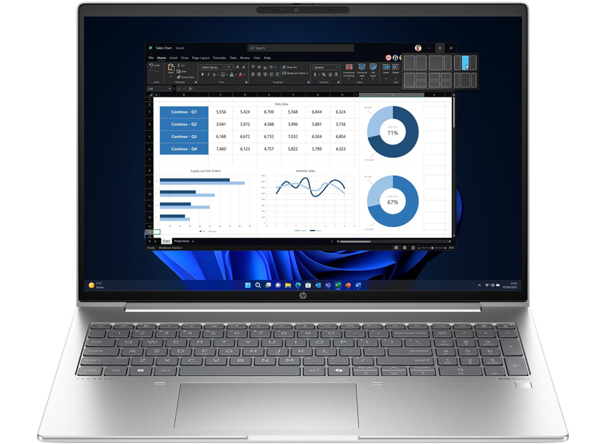 AMD Ryzen 7 7735U (2,7 GHz), 16 GB DDR5-4800, SSD 512 GB PCIe NVMe, 40,6 cm (16,0″) WUXGA (1920x1200) AG LED 60 Hz, AMD Radeon 680M Graphics (IGP), HDMI 2.1, 2x USB-C 3.2 Gen2 (10 Gbps - DispalyPort), 2x USB-A 3.2 Gen1 (5Gbps), Wi-Fi 6E (2x2), Bluetooth 5.3, Webcam, Fingerprint, Backlit Kbd., Microsoft Windows 11 Home (64-bit)