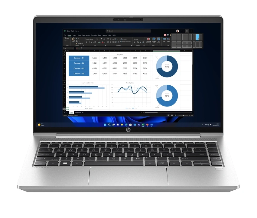 Intel Core i7-1355U (1,7 GHz), 35,6 cm (14″) FHD (1920x1080) AG UWVA, 8 GB DDR4-3200, SSD 512 GB PCIe NVMe, Intel Iris Xe Graphics (IGP), 2x USB-C (DisplayPort 10Gbps), 2x USB-A 3.2 Gen1 (5Gbps), Webcam, Wi-Fi, Bluetooth, Webcam, Fingerprint, Backlit Kbd., FreeDOS