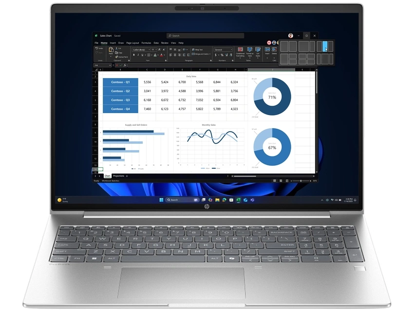 Intel Core Ultra 7 255H (2,0 GHz), 40,6 cm (16,0") WUXGA (1920x1200) IPS AG WLED, 32 GB (2x16GB) DDR5-5600, SSD 1 TB PCIe NVMe, Intel Graphics (IGP), 1x HDMI 2.1, 2x USB-C 3.2 Gen2 (10Gbps - DisplayPort), 2x USB-A 3.2 Gen1 (5Gbps), Wi-Fi 6E AX211, Bluetooth 5.3, Webcam, Backlit Kbd., Microsoft Windows 11 Pro (64-bit)