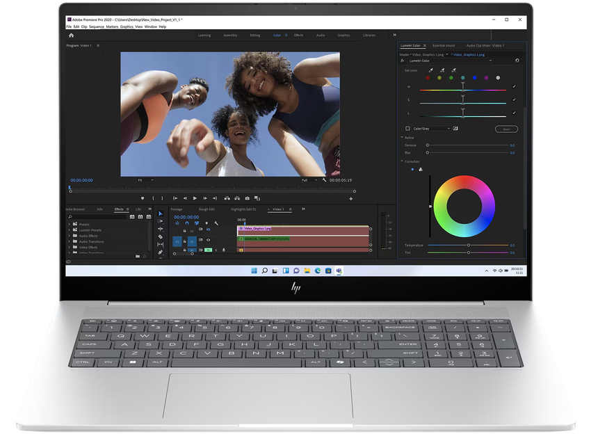 Intel Core Ultra 7 155H (1,4 GHz), 43,9 cm (17,3″) FHD (1920x1080) Multi-Touch IPS LED 60 Hz, 32 GB (2x16GB) DDR5-5600, SSD 1 TB M.2 PCIe NVMe, Intal Arc Graphics (IGP), HDMI 2.1, 3x USB-A 3.2 Gen2 (10Gbps), 1x USB-C 3.2 Gen2 (10Gbps), 1x Thunderbolt 4 (DisplayPort - 40Gbps), Wi-Fi 7 (2x2), Bluetooth 5.4, Webcam, Backlit Kbd., Microsoft Windows 11 Home (64-bit)