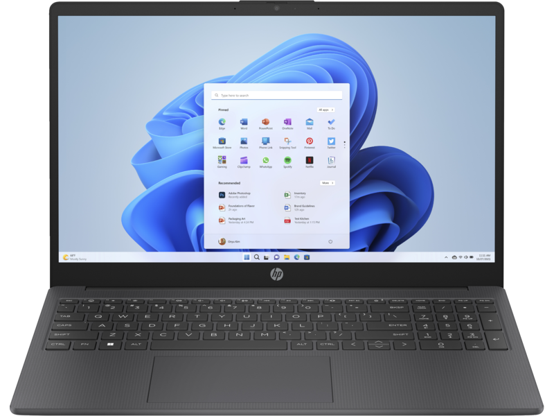 Intel Processor N200 (1,0 GHz), 4 GB DDR4-3200, SSD 128 GB M.2 PCIe NVMe (on board), 39,6 cm (15,6'') HD (1366x768) AG LED, Intel UHD Graphics (IGP), HDMI, 2x USB 3.2 Gen1 (5GbpS), 1x USB-C 3.2 Gen1 (5Gbps), no ODD, Webcam, Wi-Fi, Bluetooth, Std. Kbd., Microsoft Windows 11 Home S (64-bit)
