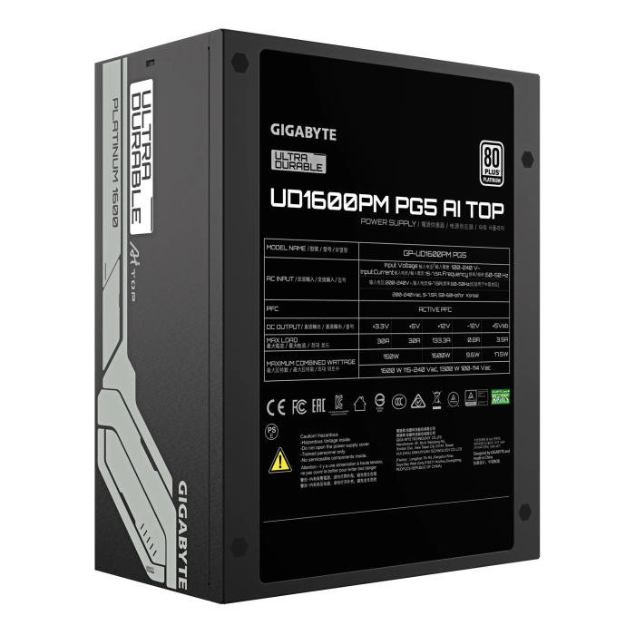 Gigabyte UD1600PM 1600W PLATINUM modularni napajalnik - slika 2