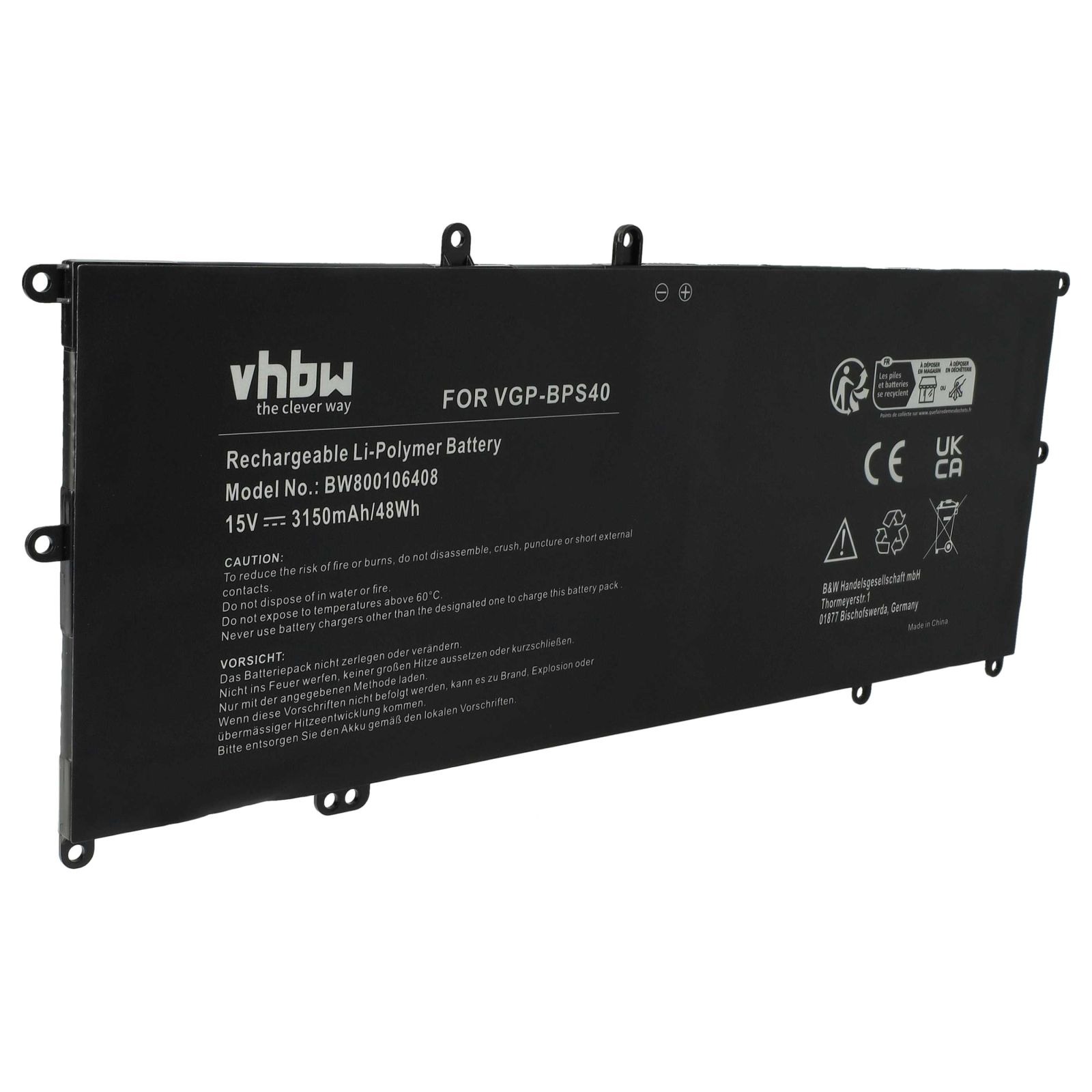 Baterija za Sony Vaio VGP-BPS40, 3150 mAh - slika 2