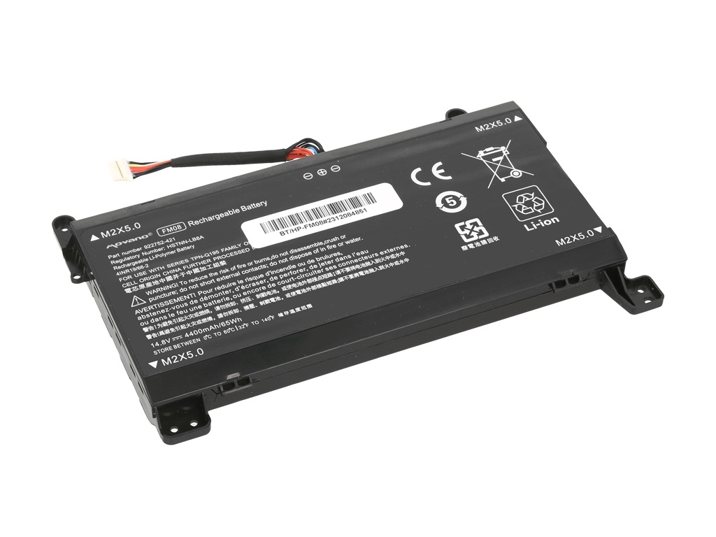 Baterija za HP Omen 17-AN, 16-pinski priključek, FM08XL, 4400 mAh - slika 2