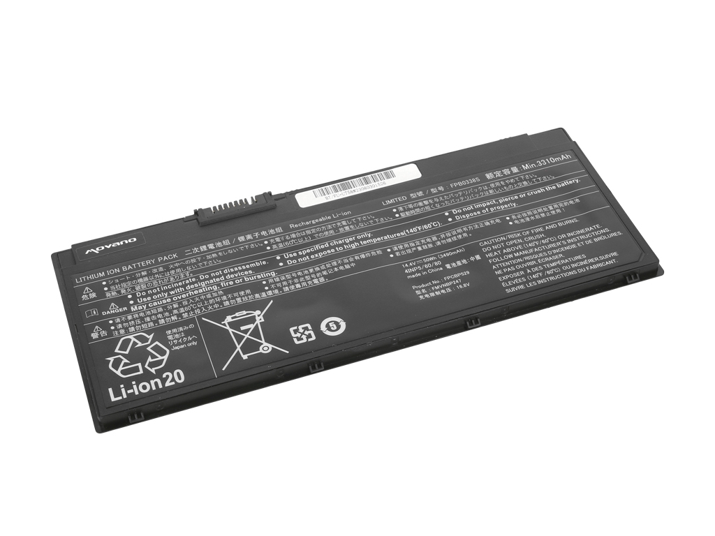 Baterija za Fujitsu Siemens Lifebook E548 / T938 / U758, 3490 mAh - slika 2