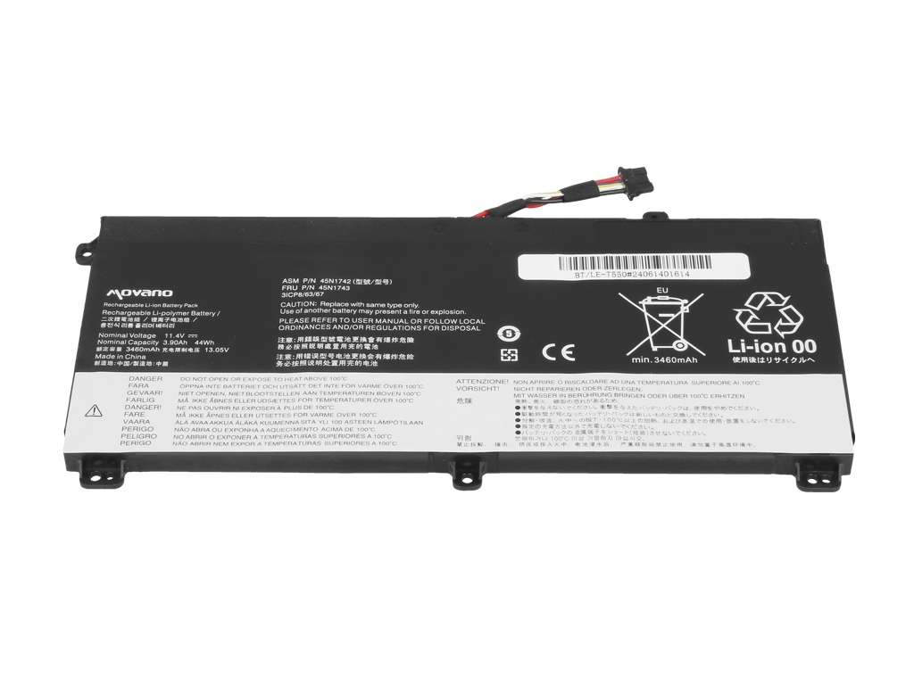 Baterija za Lenovo Thinkpad T550 / T560 / W550, 3900 mAh - slika 3
