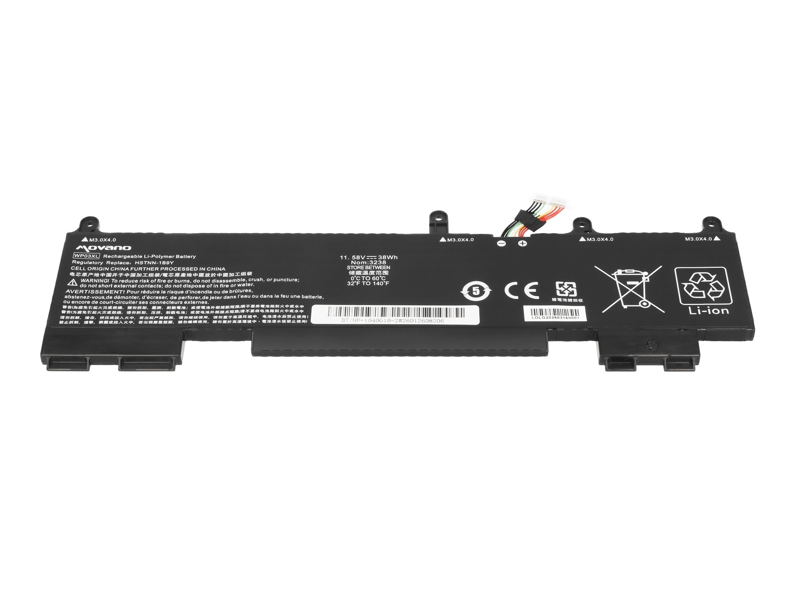 Baterija za HP Elitebook 1040 G9 / 1040 G10 / 830 G9 / 830 G10, WP03XL, Tip 2, 3238 mAh - slika 3