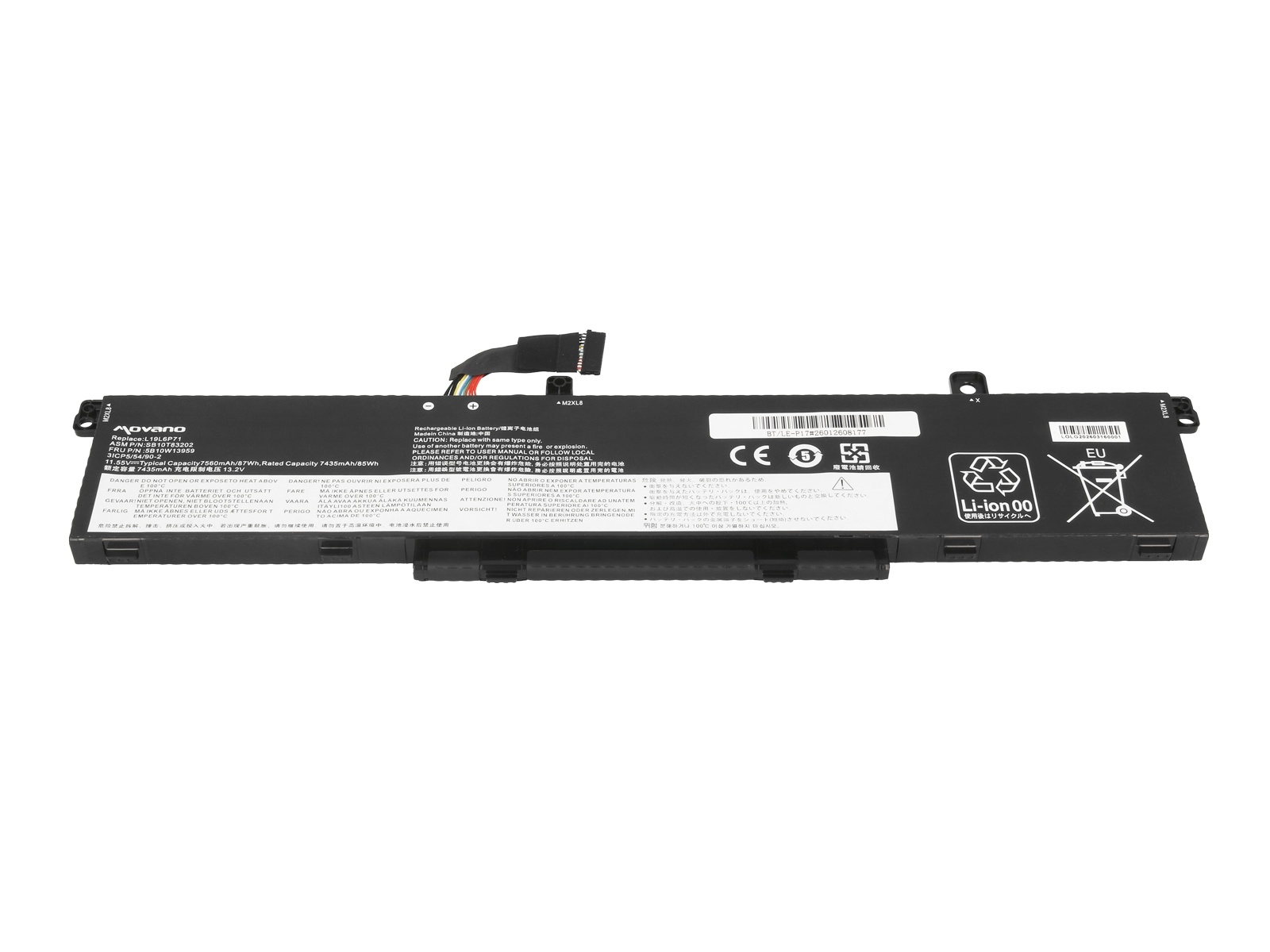 Baterija za Lenovo Thinkpad P15 Gen 1 / P17 Gen 1 / T15G Gen 1, 7560 mAh - slika 3