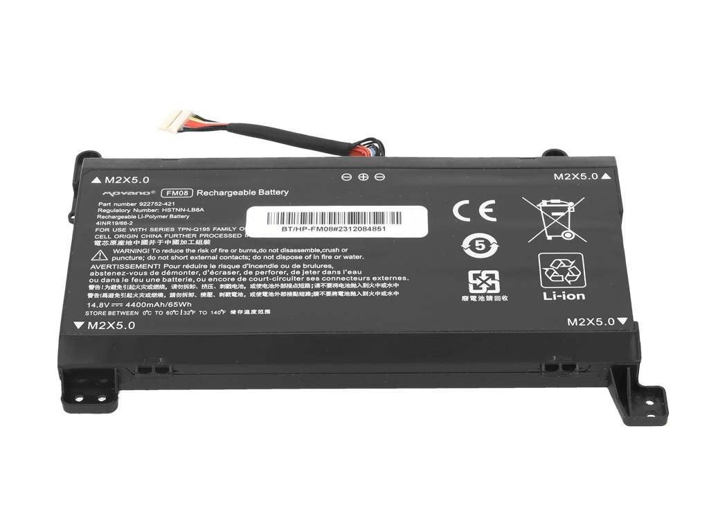 Baterija za HP Omen 17-AN, 16-pinski priključek, FM08XL, 4400 mAh - slika 3