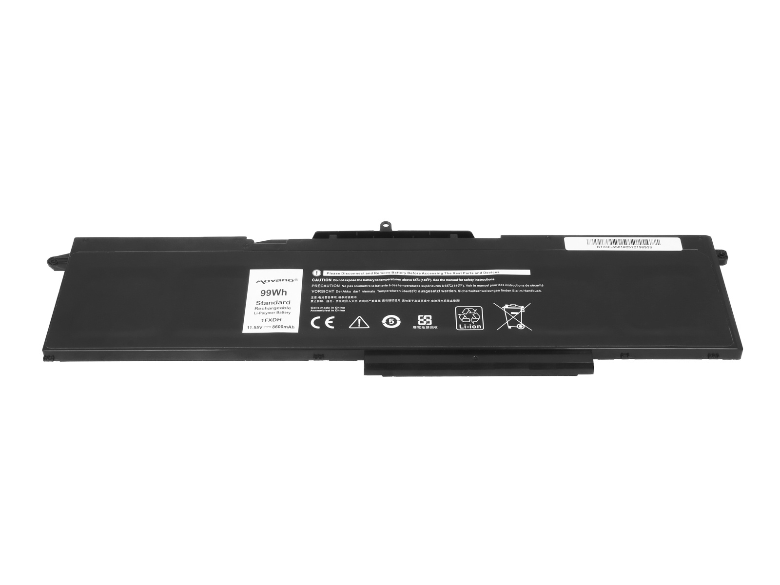 Baterija za Dell Latitude 15 5501 / 15 5511 / Precision 3541 / 3551, 8600 mAh - slika 3