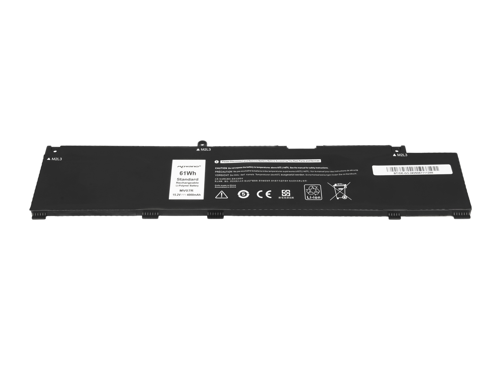 Baterija za Dell G3 15 3500 / G5 15 5500, 15.2V, 4000 mAh - slika 3