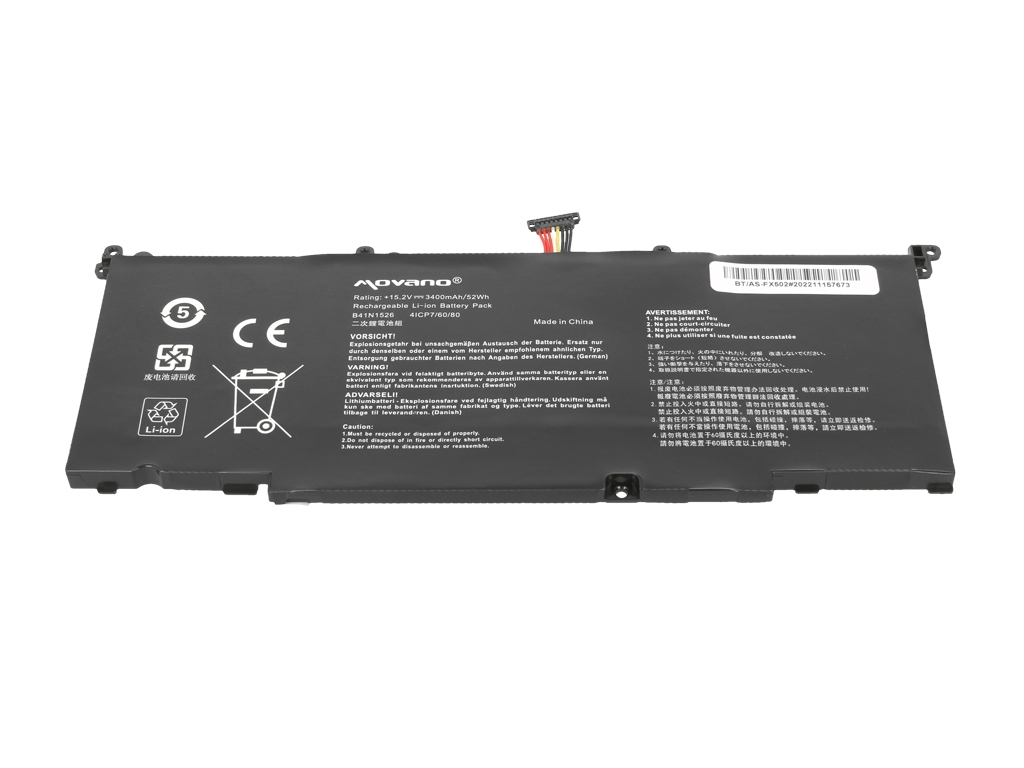 Baterija za Asus FX502 / GL502V, B41N1526, 3400 mAh - slika 3