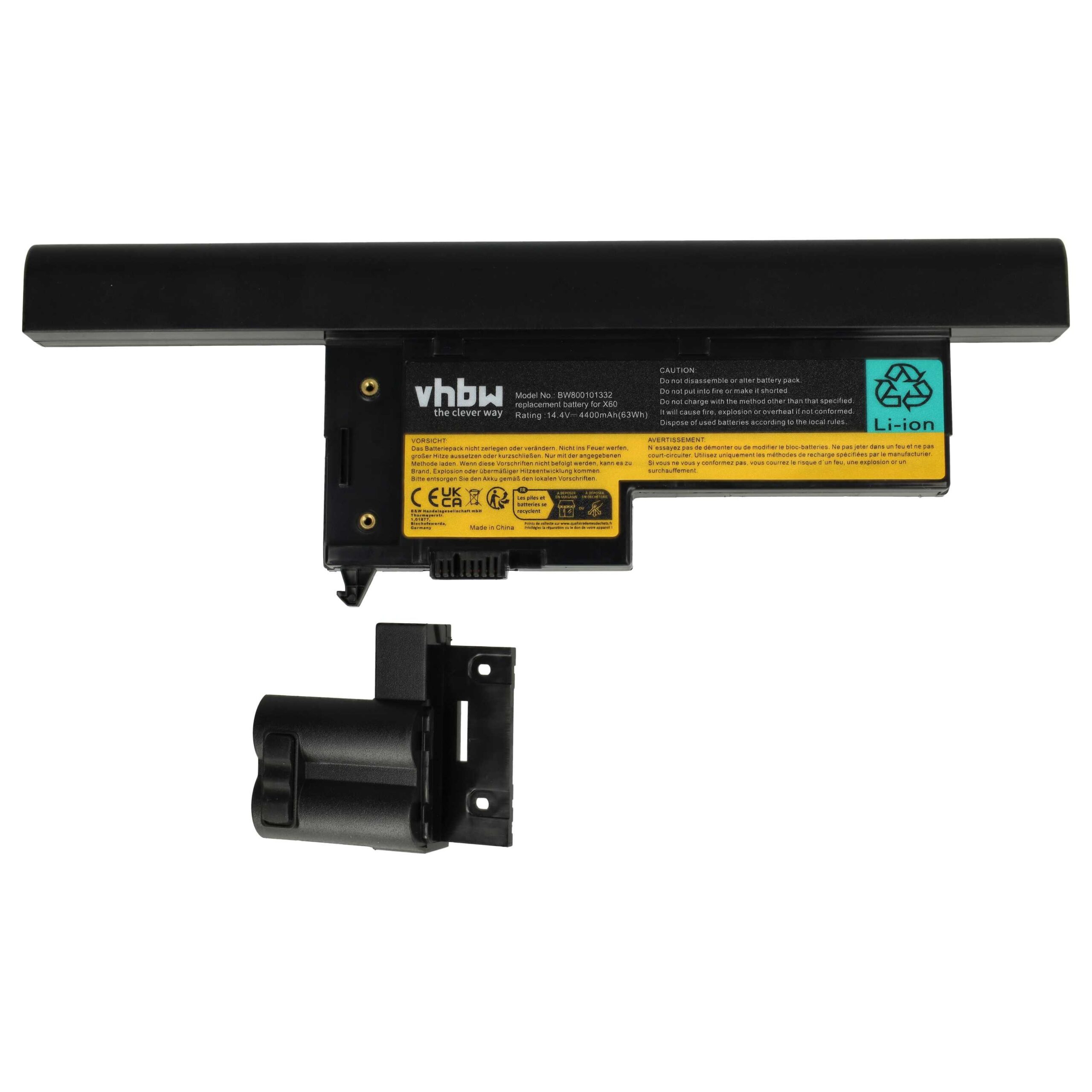 Baterija za Lenovo Thinkpad X60 / X60s / X61 / X61s, 4400 mAh - slika 4