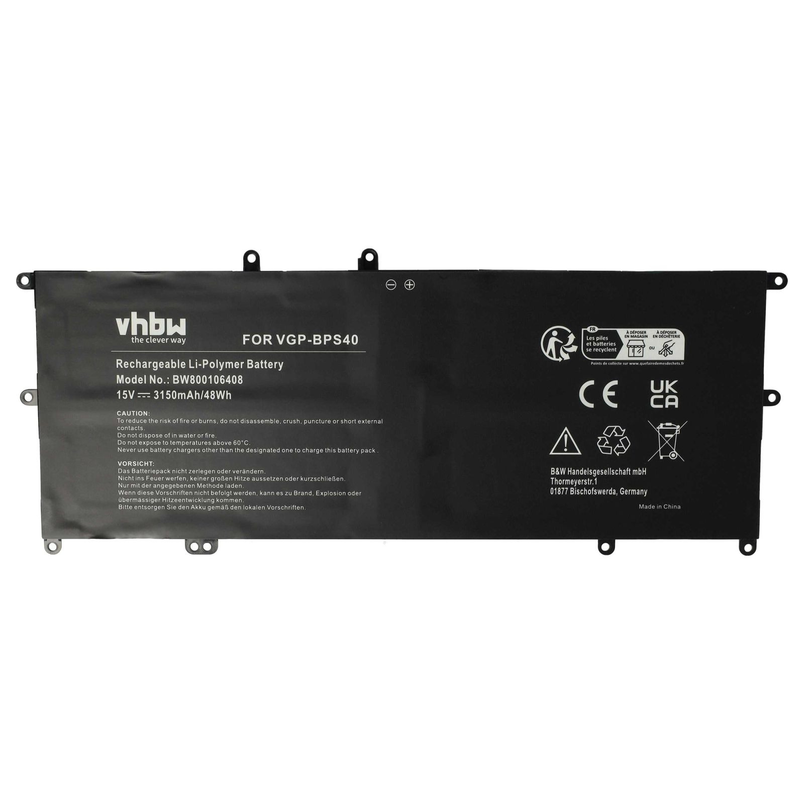 Baterija za Sony Vaio VGP-BPS40, 3150 mAh - slika 4