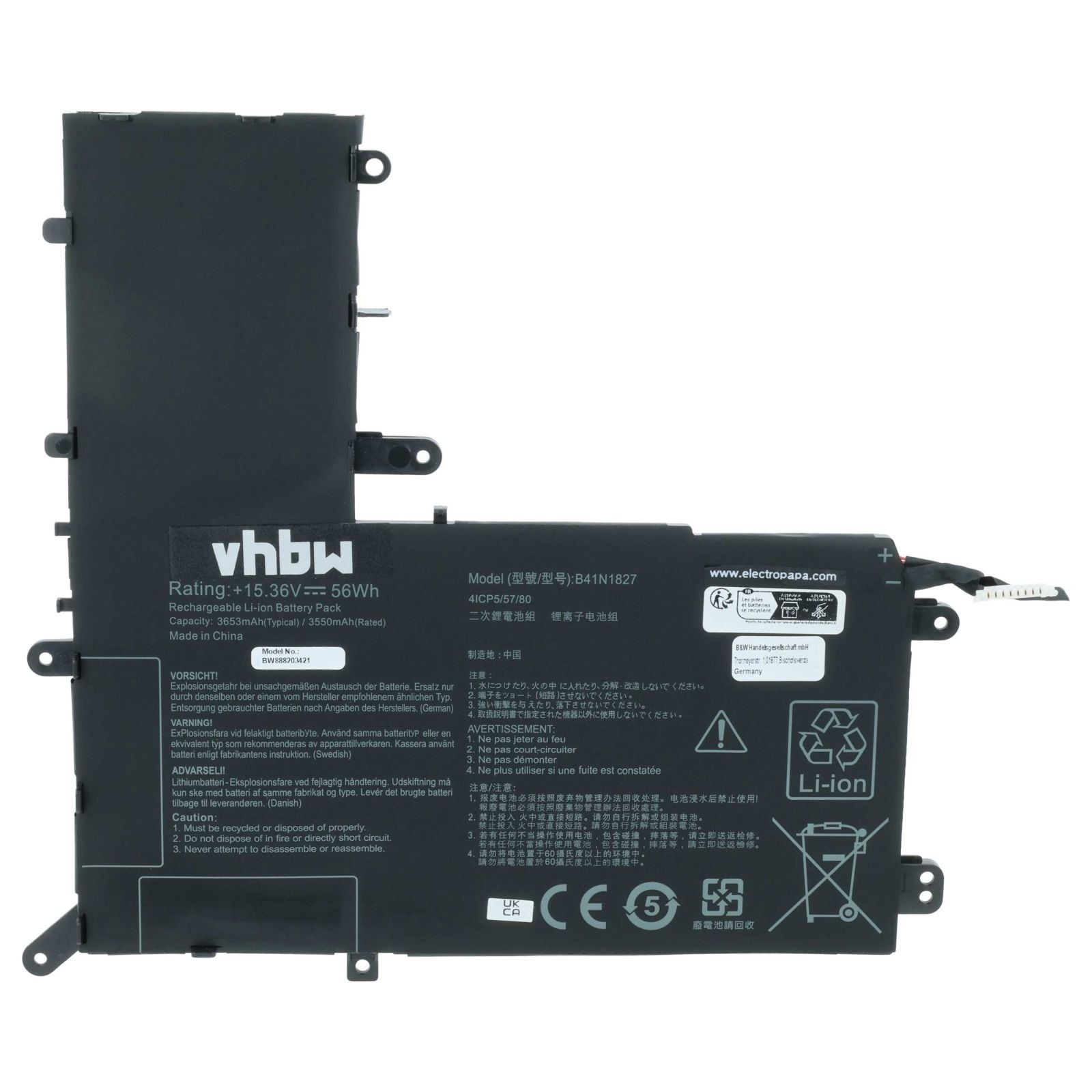 Baterija za Asus Zenbook Flip 15 UX562FA, B41N1827, 3500 mAh - slika 4