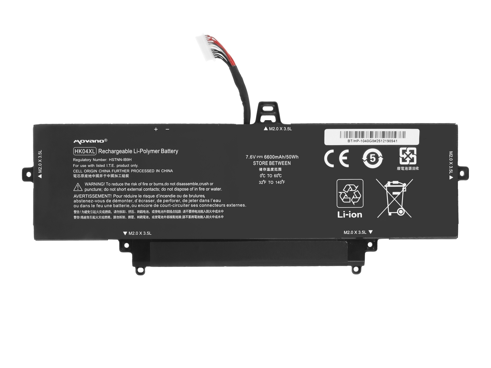 Baterija za HP Elitebook X360 1040 G7 / 1040 G8, HK04XL, 6600 mAh - slika 5
