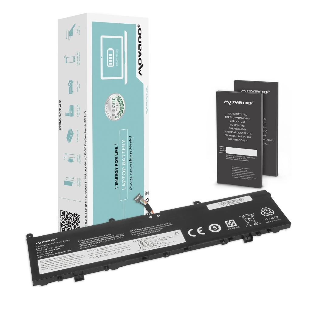 Baterija za Lenovo Thinkpad P1 / X1 Extreme, 01AY968, 4960 mAh - slika 6