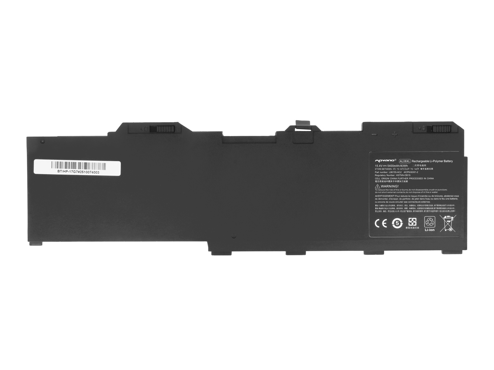 Baterija za HP ZBook Fury 15 G7 / 15 G8 / 17 G7 / 17 G8, AL08XL, 5400 mAh - slika 6