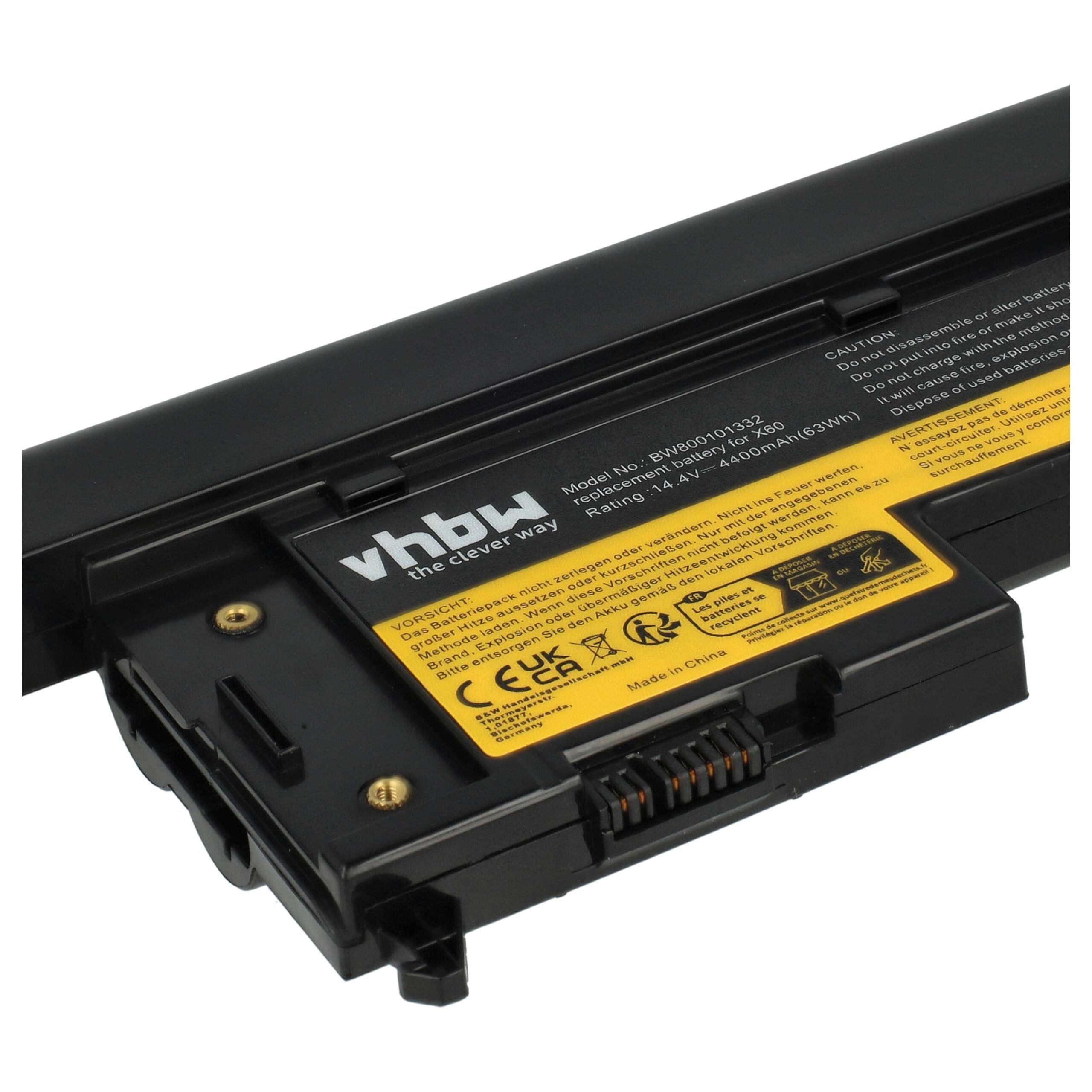 Baterija za Lenovo Thinkpad X60 / X60s / X61 / X61s, 4400 mAh - slika 6