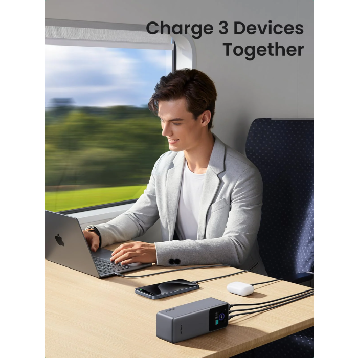 Ugreen prenosna polnilna baterija 25.000mAh, 200W s pametnim digitalnim zaslonom - slika 4