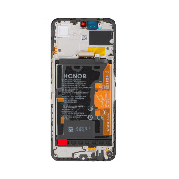 Steklo in LCD zaslon za Honor X7c / 200 Smart, originalno, črno - slika 3