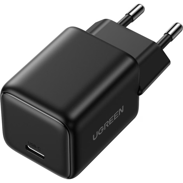 Ugreen 30W USB-C GaN hitri polnilec - črn - slika 3