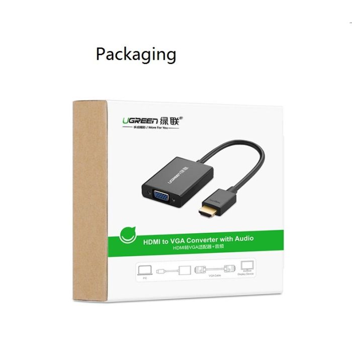 Ugreen Mini DisplayPort na HDMI (Ž) adapter črn - box - slika 2
