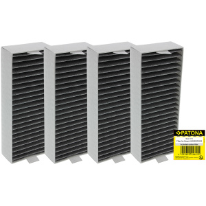 <p>Nadomestni filter z aktivnim ogljem za naprave Bosch / Siemens.</p><p><b>Vsebina kompleta:</b></p><ul><li>4 x filter z aktivnim ogljem (19,5 cm x 7,5 cm x 3,5 cm)</li></ul><br><p><b>Primerno za:</b></p>Bosch:<br><ul><li>PIE895B15E/01, PXX895D66E/20, PXX895D66E/03, PXX895D66E/02, PXX895D66E/01, PXX895D66E(00), PVQ811F15E/20, PVQ811F15E/03, PVQ811F15E/02, PVQ811F15E/01, PVQ721F25E, PIE695B15E, HEZ9VRUDO(00), HEZ9VRPDO(00), HEZ9VRCRO(00), PIE611B15E/02, PIE611B15E/01, PIE611B15E, PVQ895F25E, PVQ890F25E, PVQ795F25E, 17004796</li></ul><br>Gagenau:<br><ul><li>CA282111, CV282, CV282101/02, CV282111</li></ul><br>Neff:<br><ul><li>T48PC7BX2, T48TD7BN2, T58PL6EX2, T58TL6EN2, Z821VR0, 17004806</li></ul><br>Siemens:<br><ul><li>EX807NX68E, EX877NX68E, EX877LX67E/25, EX877LX67E/20, EX877LX67E/03H, EX877LX67E/02, EX877LX67E/01, EX877LX67E, EX877LA70, EX875LX67E/01, EX875LX67E, ED707FQ25E, EX807LX67E, ED877FQ25E/01, ED877FQ25E, ED811FQ15E, ED807FQ25E, ED777FQ25E/01, ED777FQ25E, ED731FQ15E, ED711FQ15E</li></ul><br><br><b>Lastnosti:</b><ul><li>Proizvajalec: VHBW</li></ul><br>