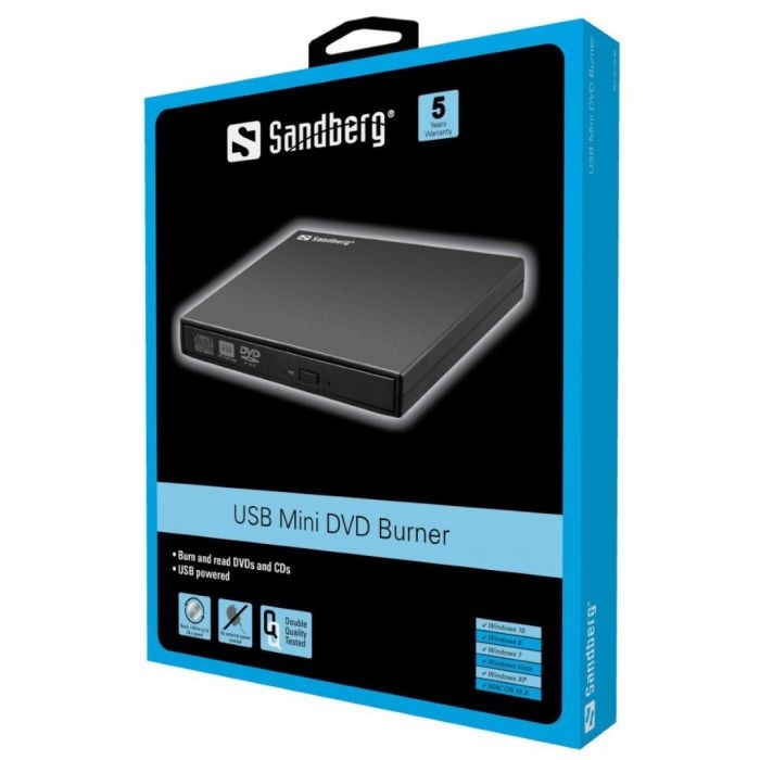 Sandberg USB DVD Drive zunanji zapisovalnik - slika 2