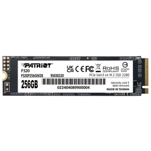 Patriot P320 256GB M.2 NVMe SSD PCIe Gen 3 x4