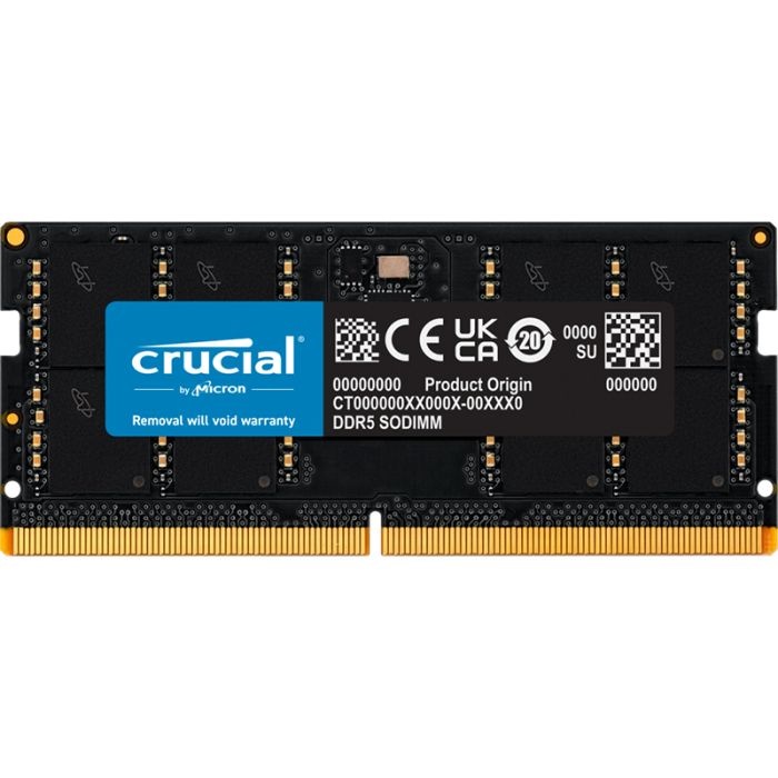 Crucial 16GB DDR5-4800 SODIMM PC5-38400 CL40