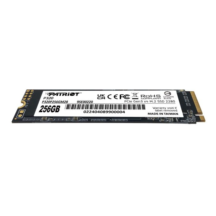 Patriot P320 256GB M.2 NVMe SSD PCIe Gen 3 x4 - slika 3