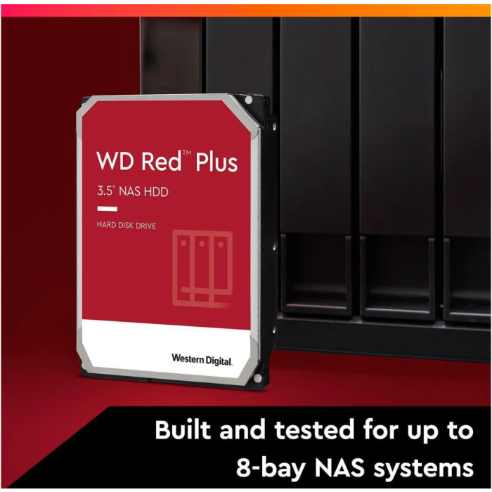 WD 2TB Red Plus 3,5" SATA 6Gb/s 5400rpm 64MB HDD disk - slika 3