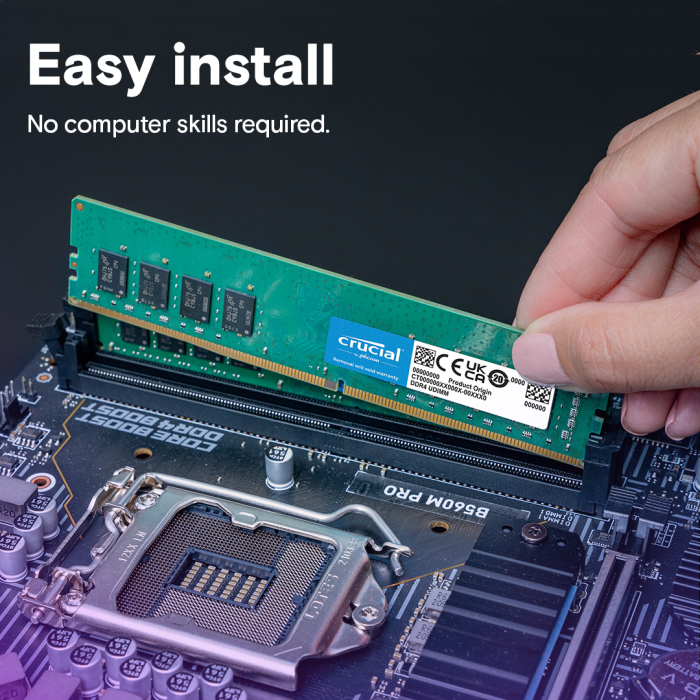 Crucial 16GB DDR4-3200 UDIMM PC4-25600 CL22, 1.2V - slika 3