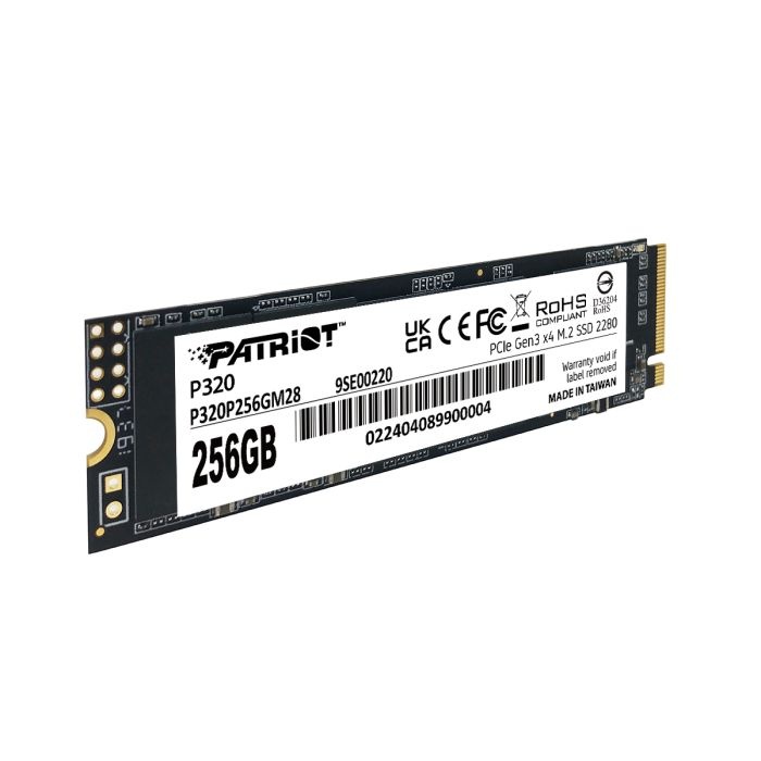 Patriot P320 256GB M.2 NVMe SSD PCIe Gen 3 x4 - slika 4