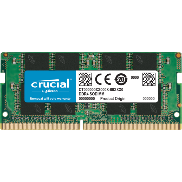 Crucial 32GB DDR4-3200 SODIMM PC4-25600 CL22