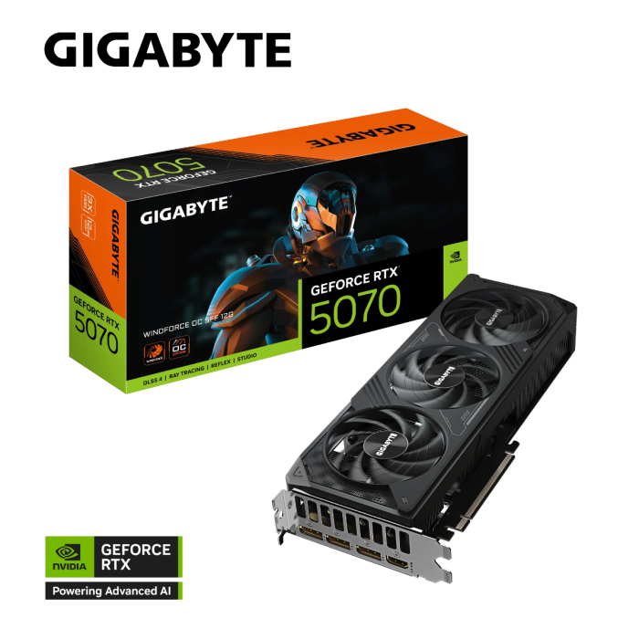 Grafična kartica GIGABYTE GeForce RTX 5070 WINDFORCE OC SFF 12G