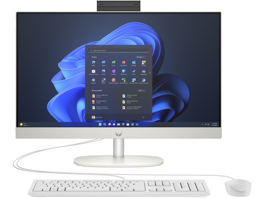 Intel Core Ultra 5 125U (1,3 GHz), 8 GB DDR5-5600 , SSD 512 GB PCIe NVMe, Intel Graphics (IGP), Wi-Fi 6 (1x1), Bluetooth 5.3, Gb LAN, 60,5 cm (23,8″) FHD (1920x1080) AG LED 60Hz, HDMI, 1x USB-C 3.2 Gen1 (5Gbps), 2x USB-A 3.2 Gen2 (5Gbps), 2x USB-A 2.0, Wired Kbd., Webcam, Microsoft Windows 11 Pro (64-bit)