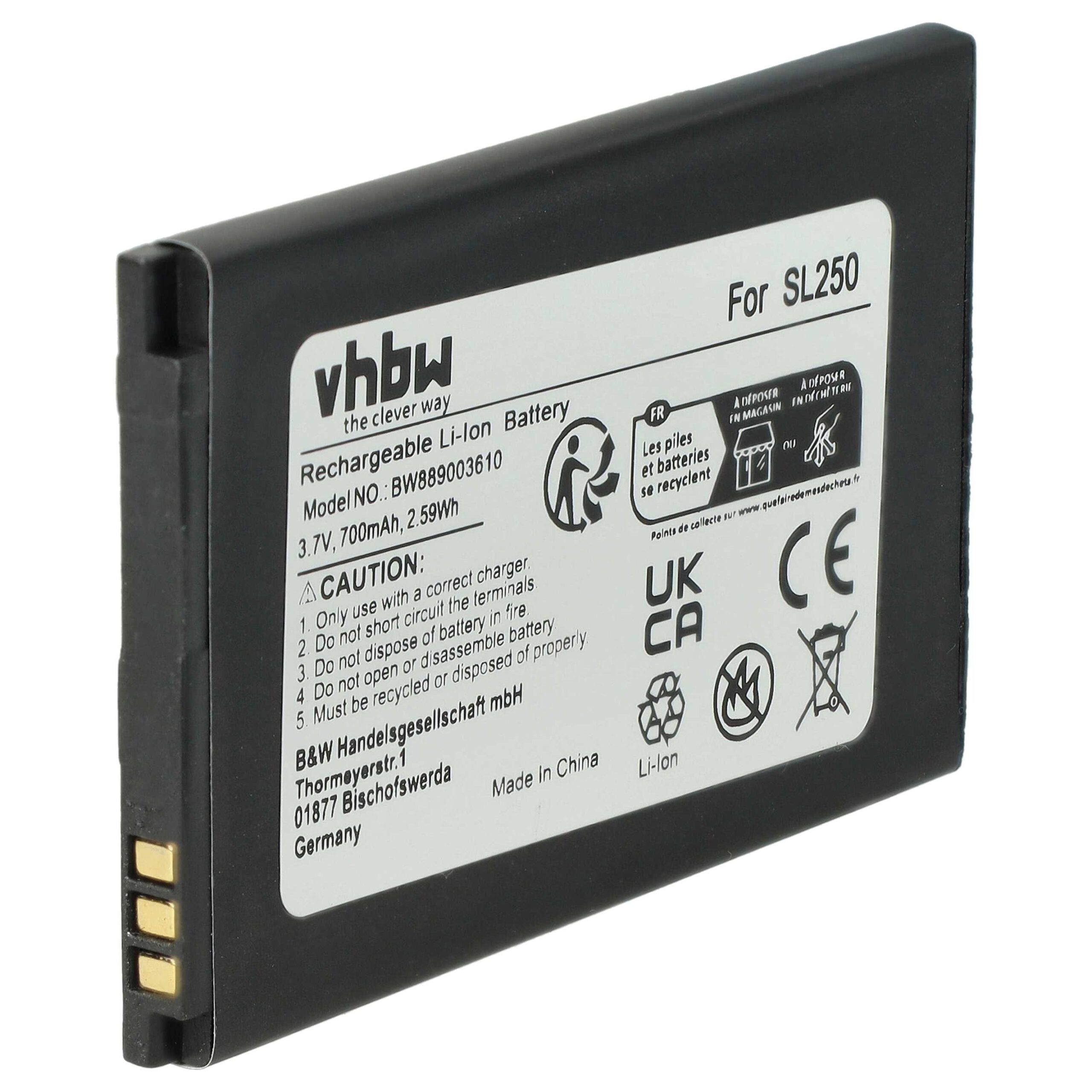 Baterija za Beafon SL250, 700 mAh - slika 2