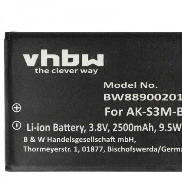 Baterija za Emporia SuperEasy, AK-S3M, 2500 mAh - slika 3