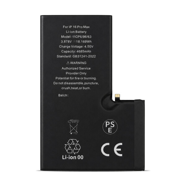 Baterija za Apple iPhone 16 Pro Max, originalna (OEM), 4685 mAh
