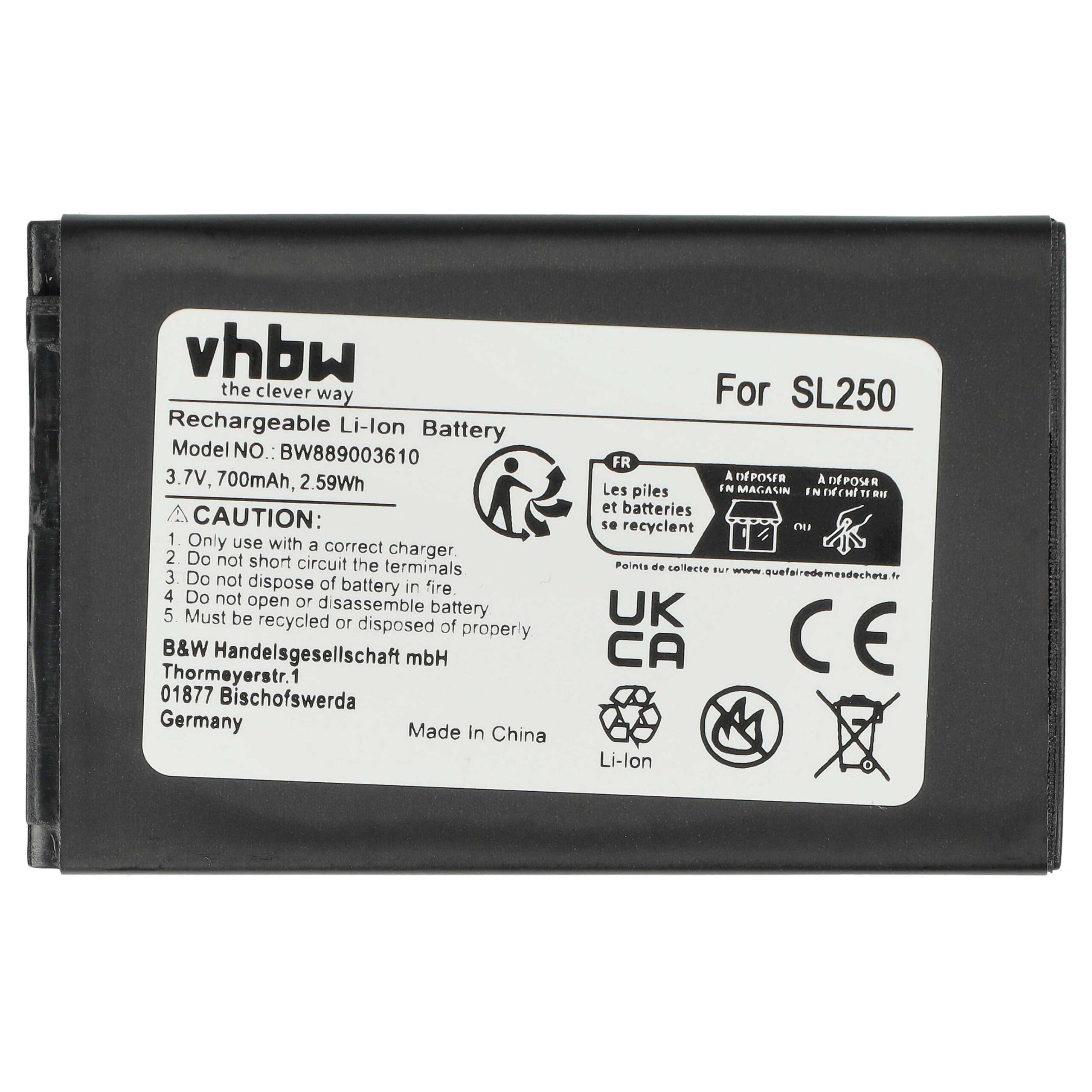 Baterija za Beafon SL250, 700 mAh - slika 4