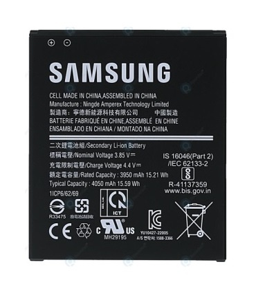 Opis:Originalna baterija proizvajalca SamsungNajsodobnejša tehnologija omogoča veliko ciklov polnjenja in praznjenjaLi-Ion celice so prijazne okolju, obenem pa zagotavljajo delovanje brez spominskega učinkaTermično stikalo ščiti baterijske celice pred pregrevanjem, prenapolnitvijo in kratkim stikomVisoka kapaciteta baterije, podaljšan čas delovanja pri mirovanju naprave, zelo počasno samopraznjenjeBaterijo polnimo z originalnim ali nadomestnim polnilcemCertifikati CE in ROHSOriginalne oznake:EB-BG736BBEGH43-05117APrimerno za:Samsung:Galaxy Xcover6 Pro, SM-G36, SM-G736FN/DS, SM-G736FN, SM-G736F, SM-G736W, SM-G736U, SM-G736U1Lastnosti:Proizvajalec: SamsungVrsta: Li-IonNapetost: 3,85 VKapaciteta: 4.050 mAh (15,59 Wh)