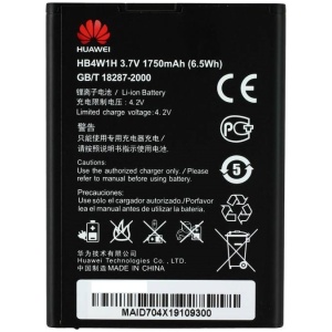 <b>Opis:</b><br><ul><li><b>Originalna baterija proizvajalca Huawei</b><br></li><li>Najsodobnejša tehnologija omogoča veliko ciklov polnjenja in praznjenja<br></li><li>Li-Ion celice so prijazne okolju, obenem pa zagotavljajo delovanje brez spominskega učinka<br></li><li>Termično stikalo ščiti baterijske celice pred pregrevanjem, prenapolnitvijo in kratkim stikom<br></li><li>Visoka kapaciteta baterije, podaljšan čas delovanja pri mirovanju naprave, zelo počasno samopraznjenje<br></li><li>Baterijo polnimo z originalnim ali nadomestnim polnilcem<br></li><li>Certifikati CE in ROHS</li></ul><br><br><p><b>Originalne oznake:</b></p><ul><li>HB4W1</li><li>HB4W1H<br></li></ul><br><br><p><b>Primerno za:</b></p><p>Huawei:</p><ul><li>Ascend Y210, Y530, G510, Ascend G510, Ascend Y210, Ascend Y210-0151, Ascend Y210C, C8813, T8951, U8685D, U8951D, Ascend W2, Ascend W2-U00, Ascend W2-101 Orange Daytona, Ascend G530, Ascend G510, Ascend G530, Ascend Y210, Ascend Ascend U8685D, Ascend U8951D, Vitria H882L</li></ul><br><b>Lastnosti:</b><ul><li>Proizvajalec: Huawei</li><li>Vrsta: Li-Ion</li><li>Napetost: 3,7 V</li><li>Kapaciteta: 1.750 mAh (6,5 Wh)</li></ul><br>