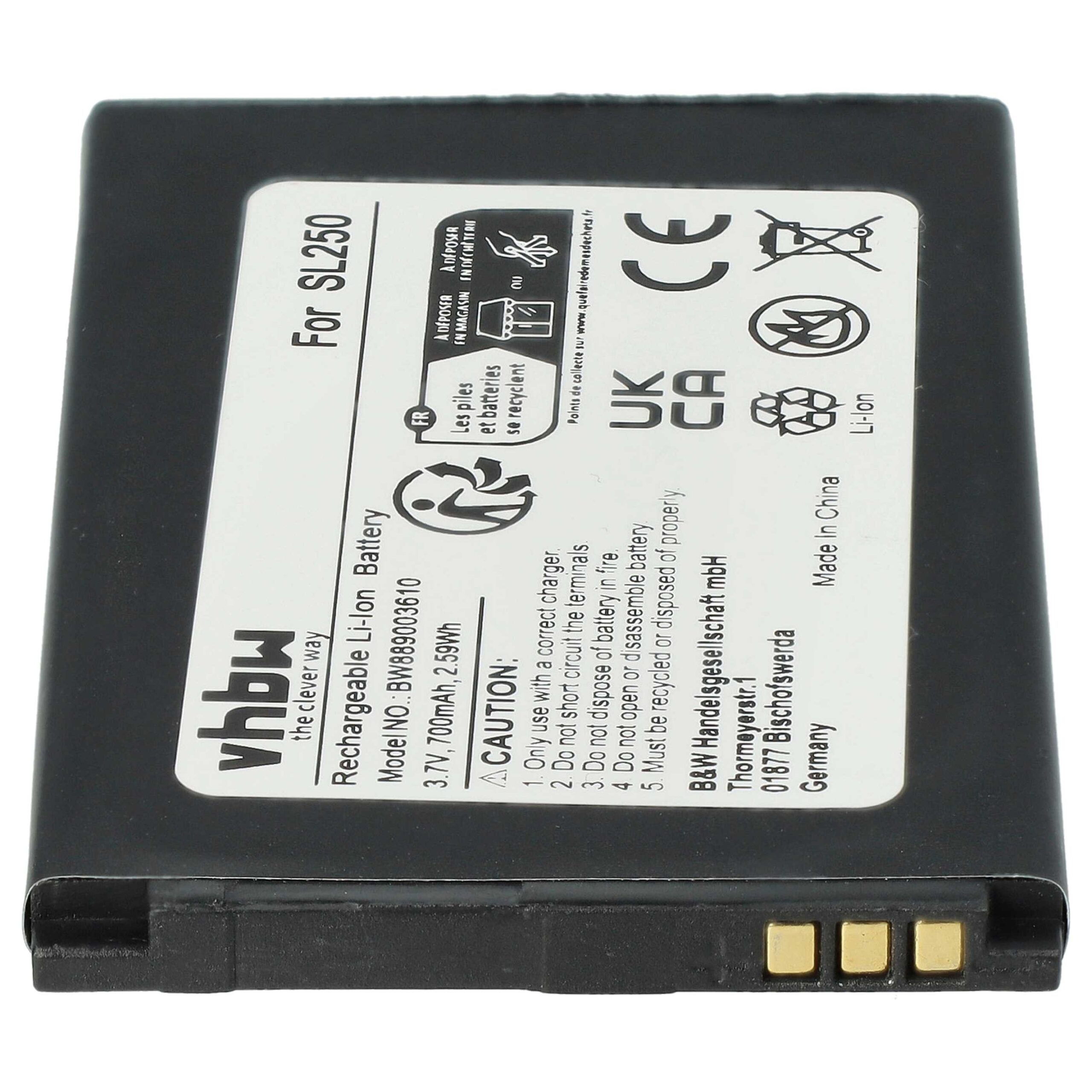 Baterija za Beafon SL250, 700 mAh - slika 6