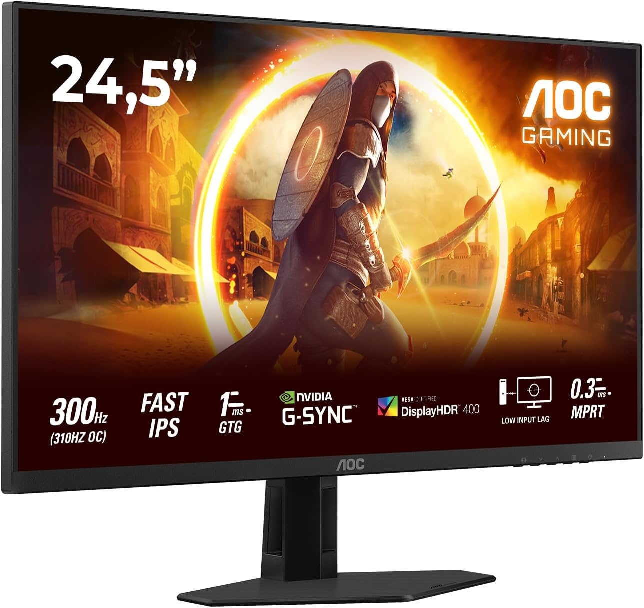 60,96 cm (24"), static contrast: / dynamic contrast: , 400cd/m2, 178° / 178°